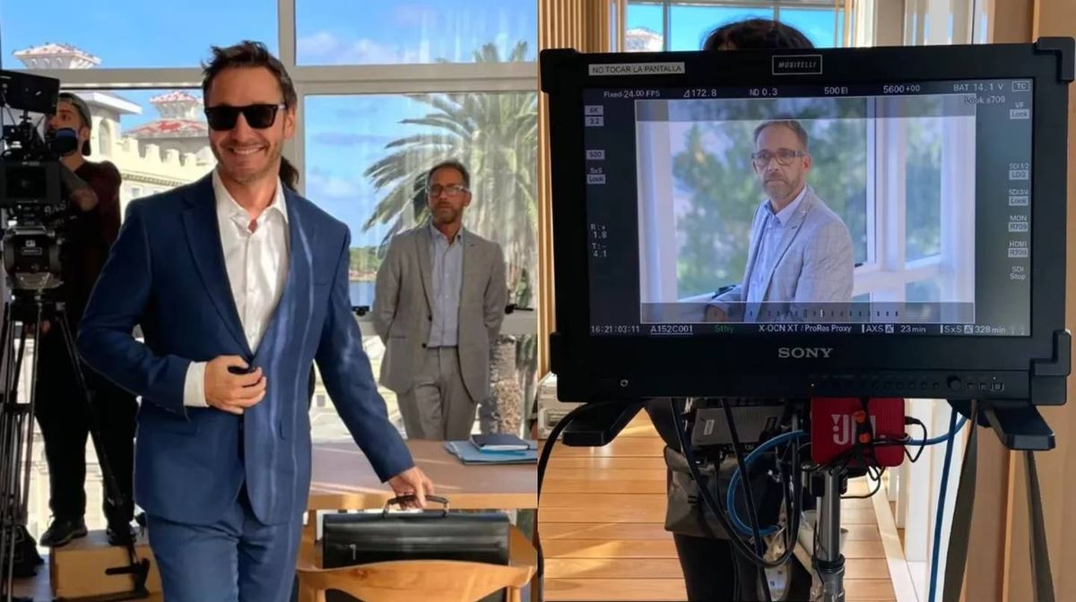 Rodolfo, el papá de Nacho Castañares de Gran Hermano, está filmando una película con Benjamín Vicuña.