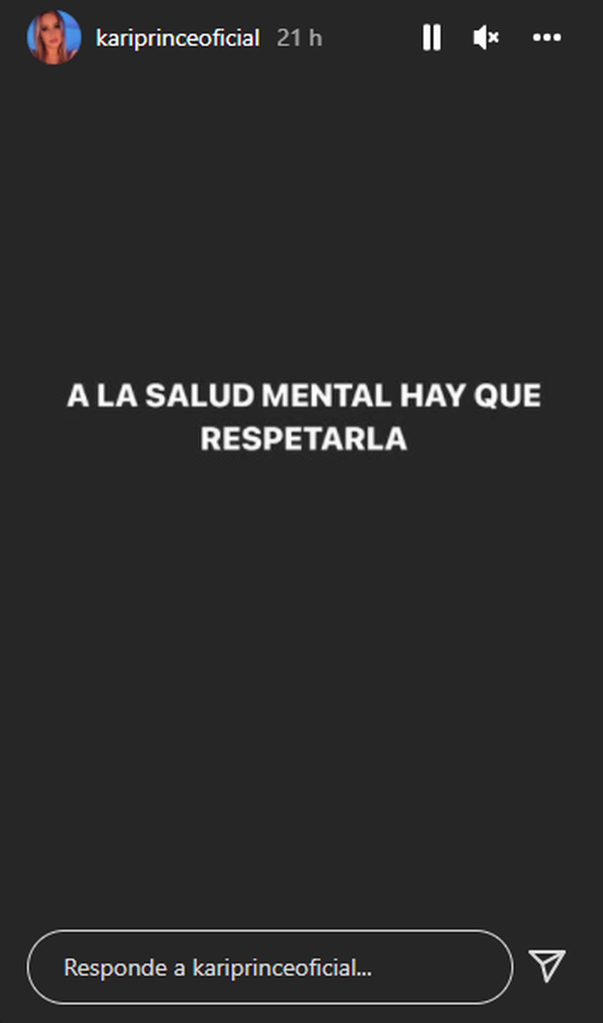 Karina La Princesita habl&oacute; sobre la salud mental.