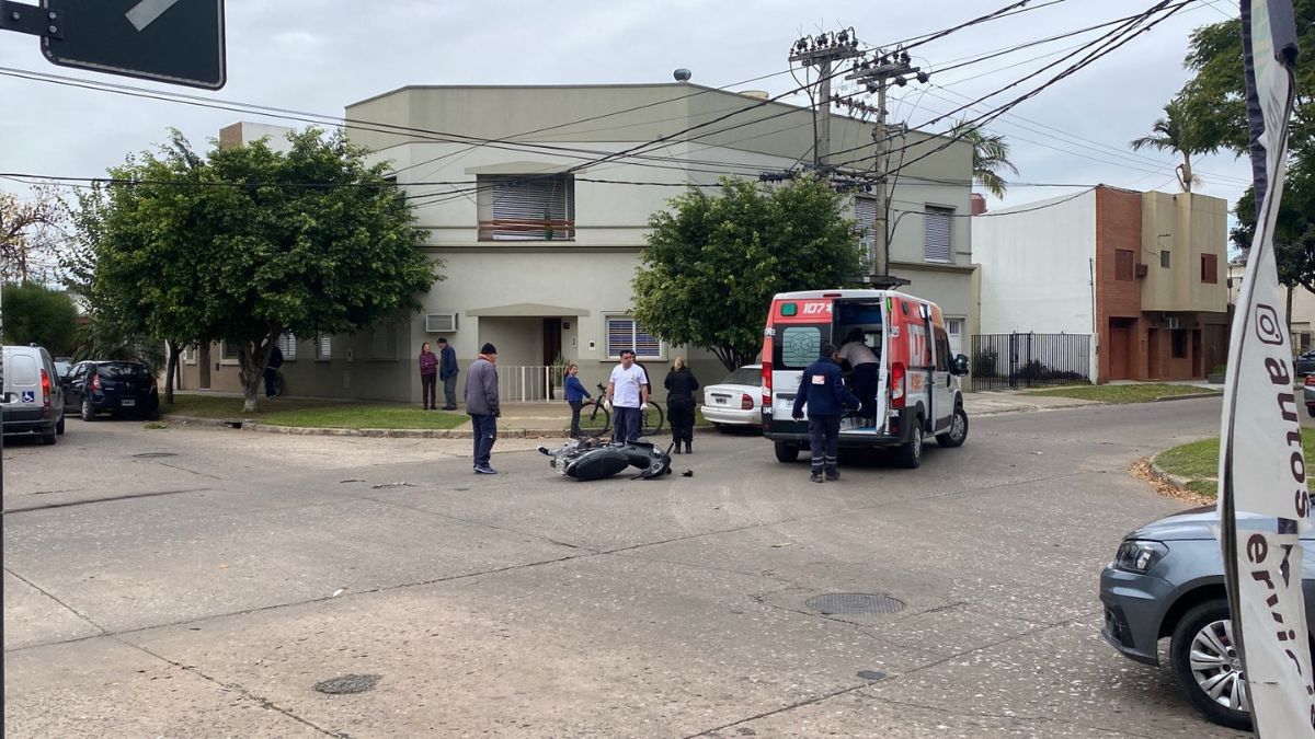 El accidente ocurrió en San Jerónimo y Pedro Zenteno, en barrio Fomento 9 de Julio de Santa Fe.