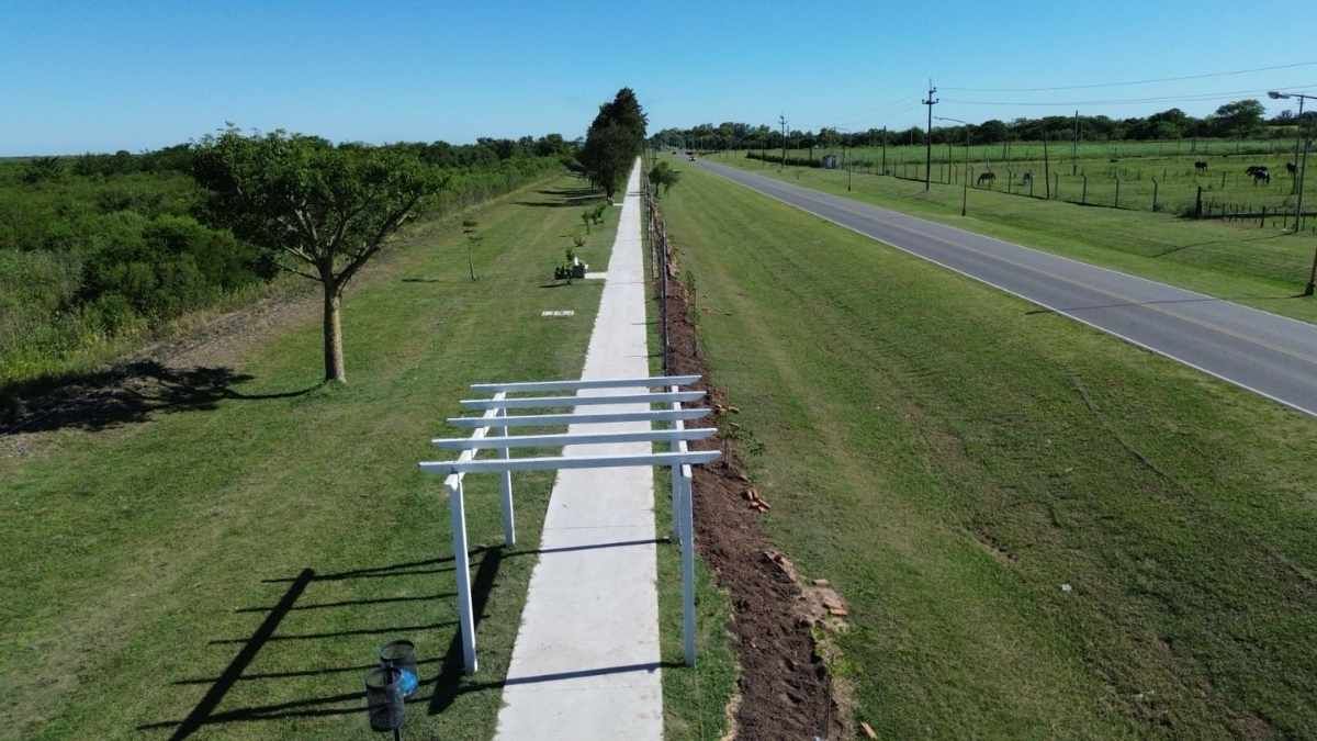 La nueva ciclovía sur de Laguna Paiva tiene una extensión de 1