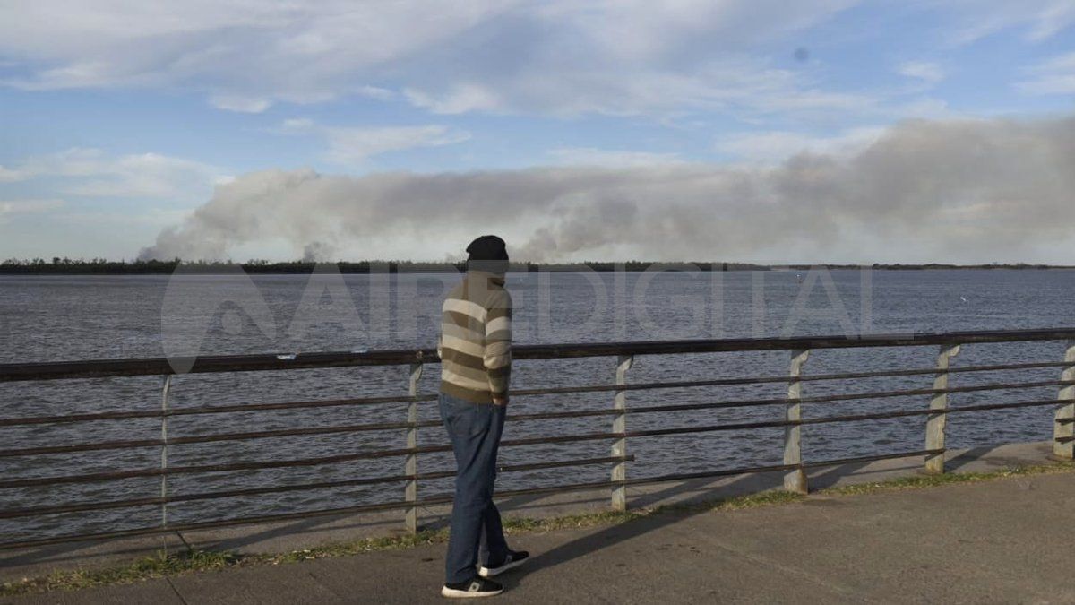 Se contuvieron los incendios en las islas frente al Gran Rosario y trabajan en focos menores