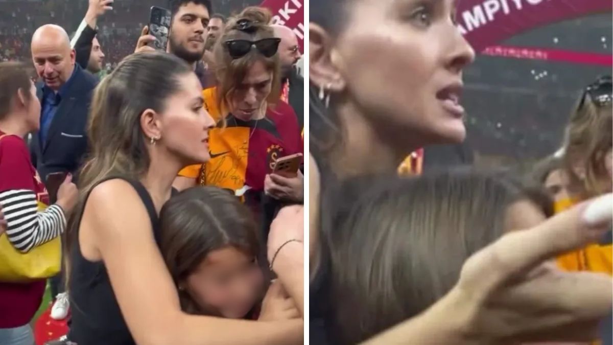 Caos en la cancha del Galatasaray.