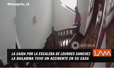 Lourdes Sánchez sufrió un fuerte accidente domestico: el video Lourdes Sánchez sufrió un fuerte accidente domestico: el video
