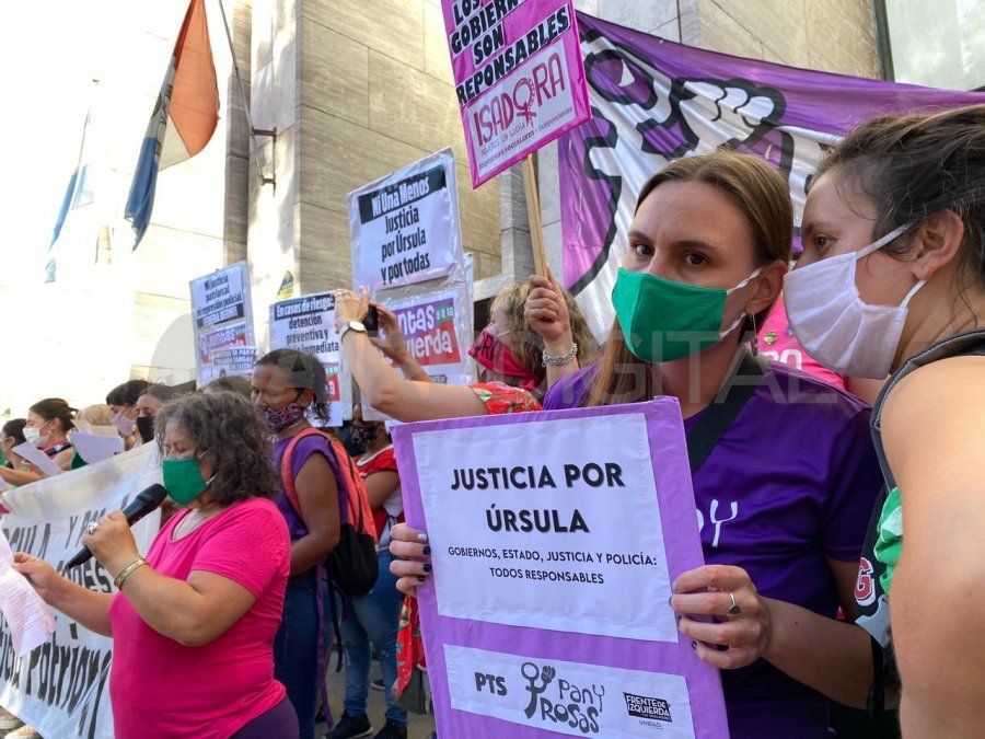 Una de las marchas para pedir justicia por el femicidio de Úrsula Bahillo.