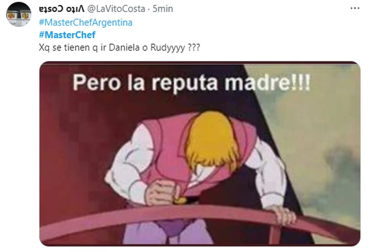 Los mejores memes por la eliminación de Daniela de MasterChef. Los mejores memes por la eliminación de Daniela de MasterChef.