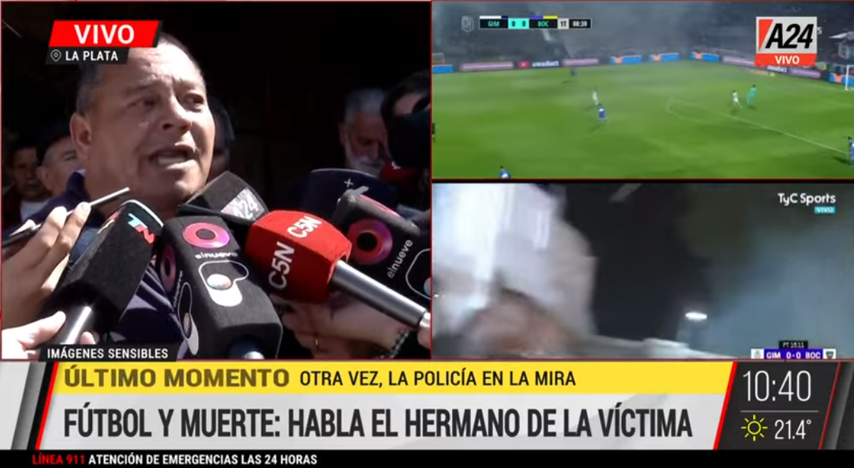 Juan Domingo Regueiro relató todo lo sucedido en las inmediaciones del estadio y que terminaron con la muerte de su hermano.