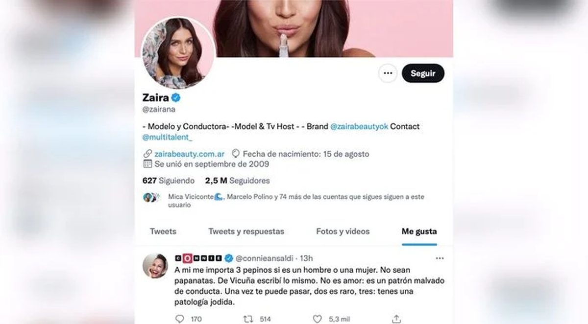 Zaira Nara destroz&oacute; a la China Su&aacute;rez a trav&eacute;s de un like en Twitter.&nbsp;
