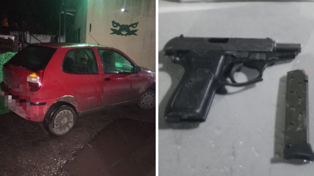 Un automóvil y un arma de fuego quedaron en calidad de secuestro Un automóvil y un arma de fuego quedaron en calidad de secuestro