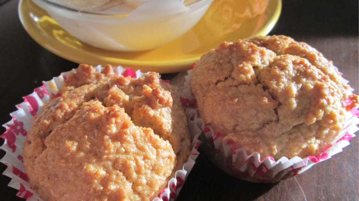 Detalle de los muffins esponjosos