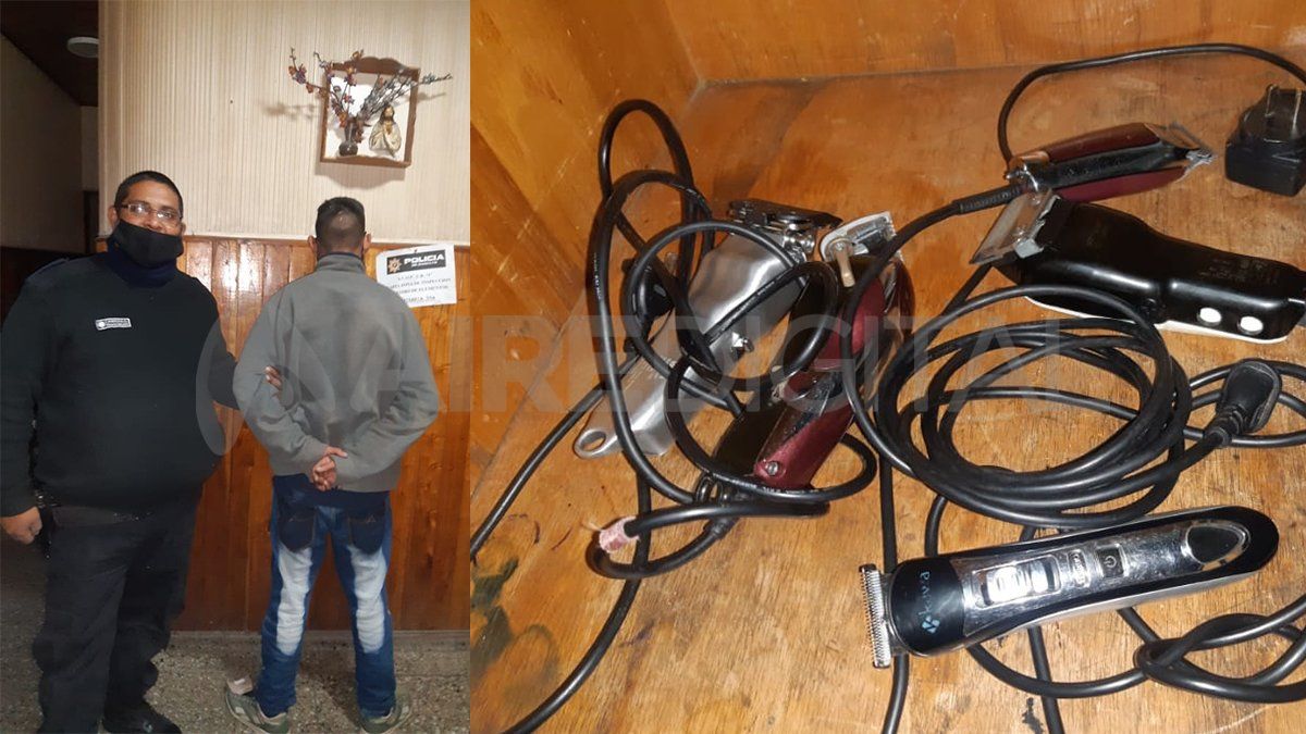 El ladrón de 19 años fue detenido y en su poder tenía las máquinas robadas