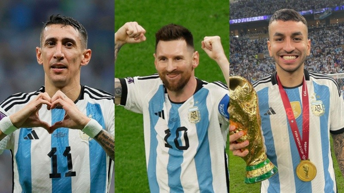 Messi, Correa y Di María, tres rosarinos campeones del mundo en Qatar 2022. Messi, Correa y Di María, tres rosarinos campeones del mundo en Qatar 2022.