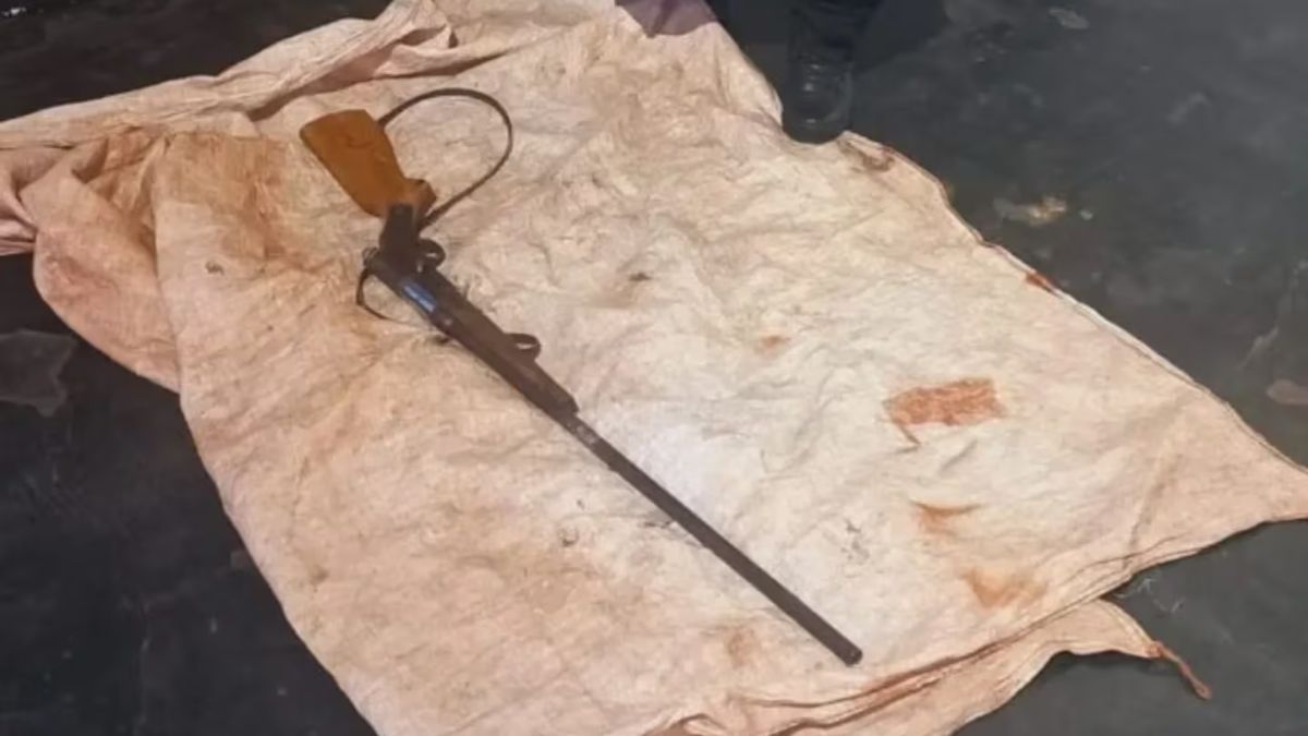 El arma que el acusado utilizó para dispararle a su nieto. El arma que el acusado utilizó para dispararle a su nieto.