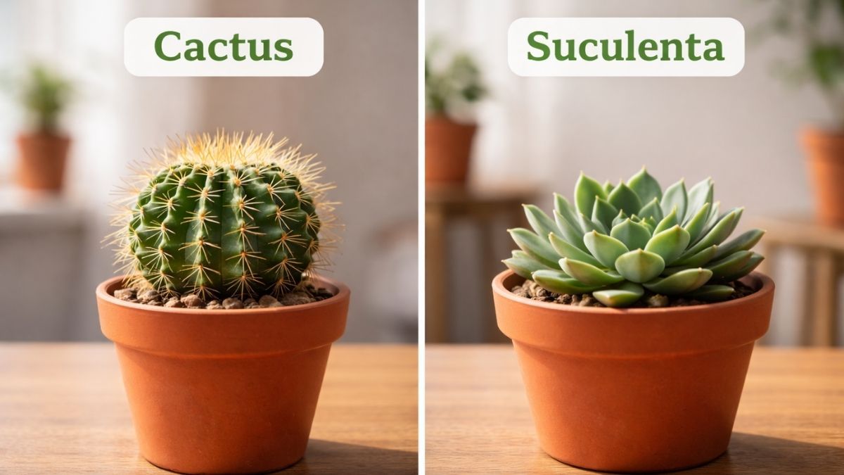 Diferentes reservas: mientras las suculentas guardan agua en sus hojas