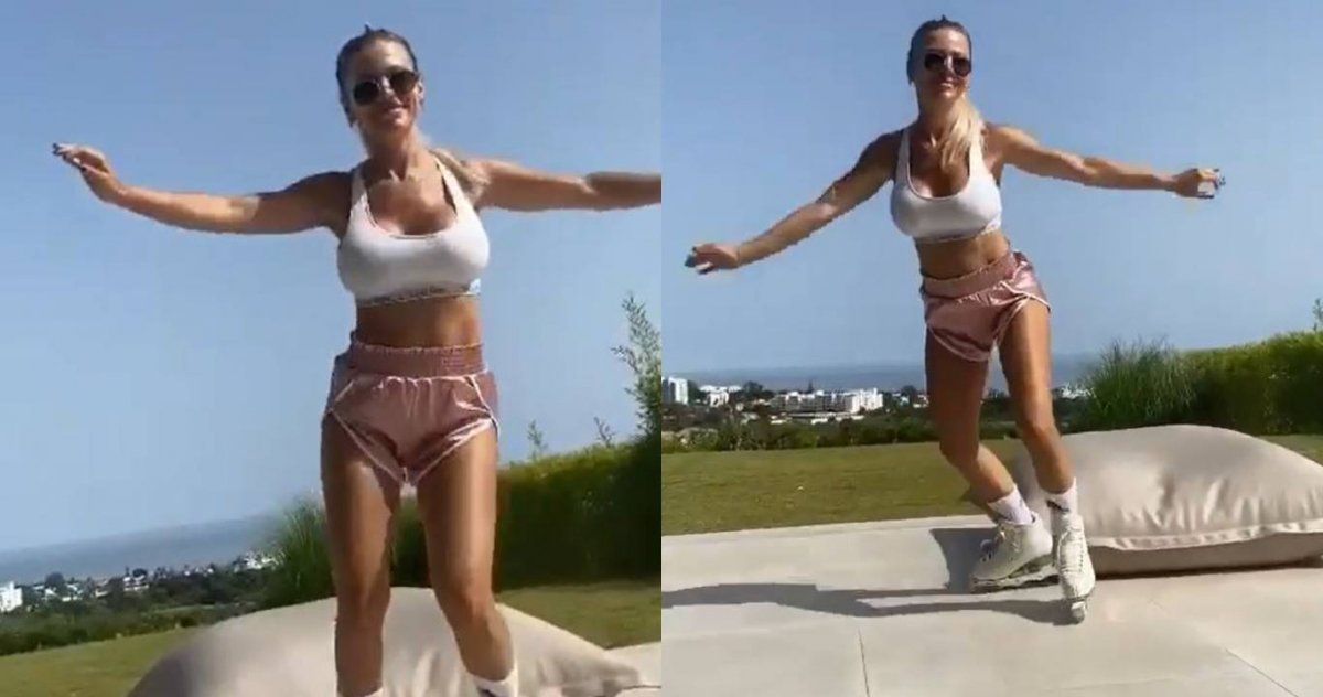 Evangelina Anderson sufri&oacute; un accidente mientras patinaba.