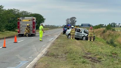 Autovía 19: un automovilista despistó en San Agustín y terminó en la zanja