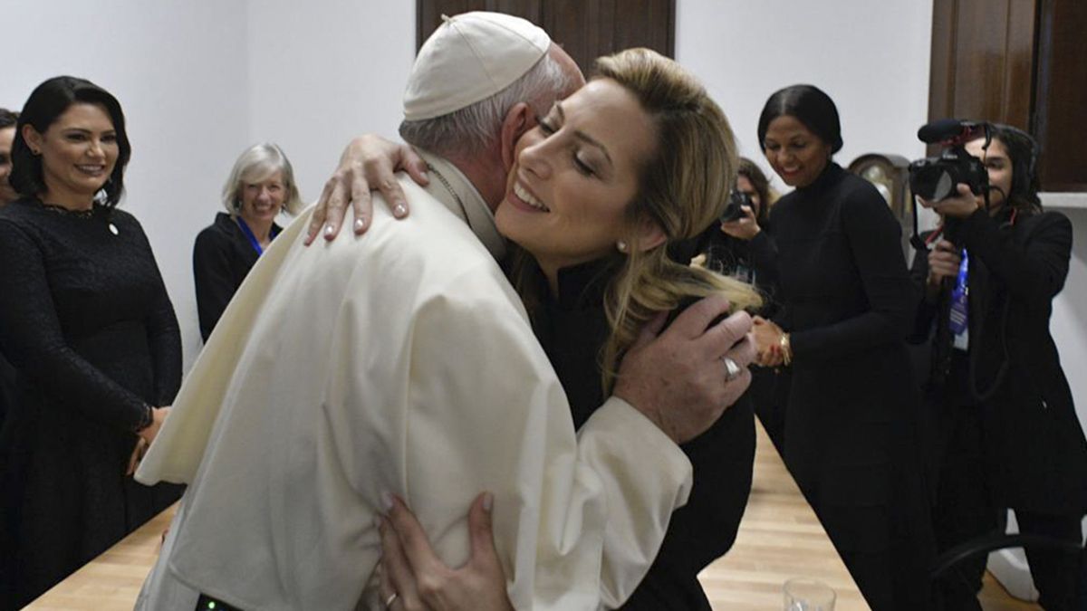 El Papa Francisco recibe a Fabiola Y&aacute;&ntilde;ez