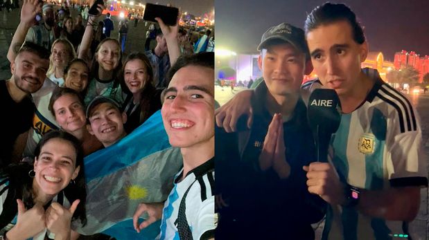 Santiago Dato y Ayelen Davadié&nbsp; están en Doha desde mayo, palpitando el inicio del Mundial.&nbsp;