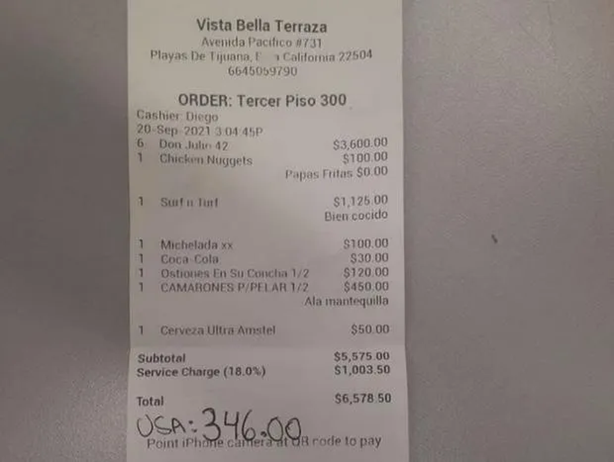 Quedaron indignados en un restaurant