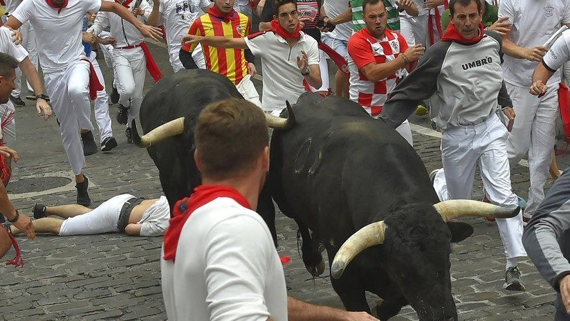 Las fiestas de San Fermín terminaron con cinco heridos por asta de toro