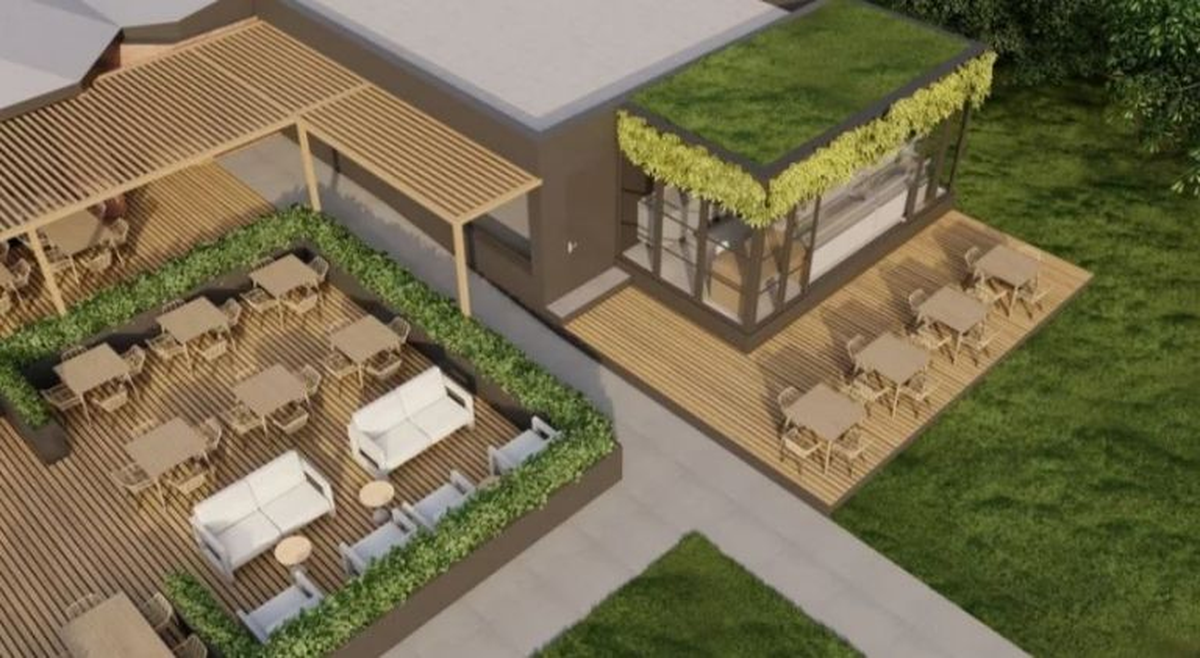 ASÍ QUEDARÍA EL BAR DE LOS MESSI EN ROSARIO. 