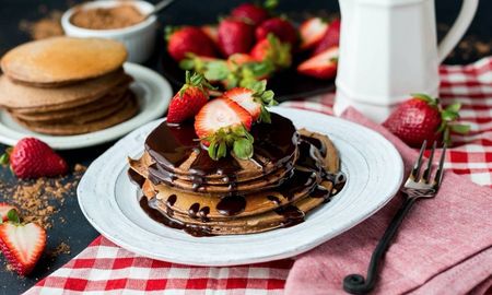 Panqueques de chocolate para disfrutar a la hora del postre. Panqueques de chocolate para disfrutar a la hora del postre.