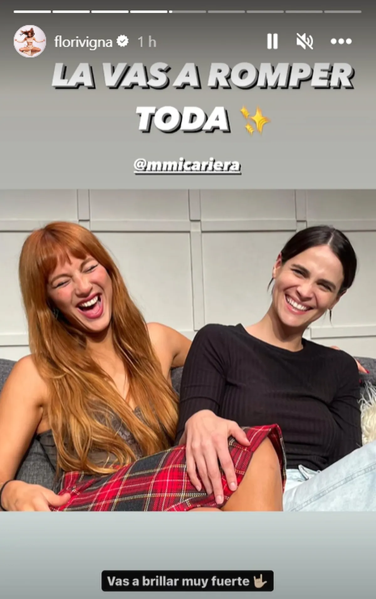 Flor Vigna se bajó de la obra teatral El divorcio.