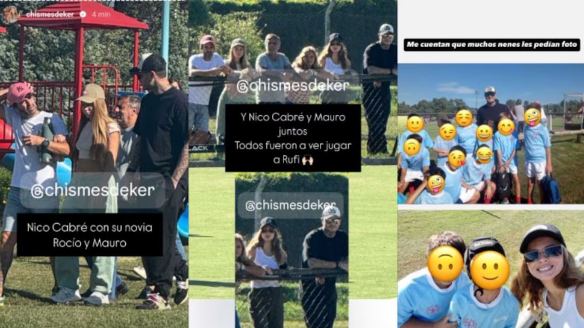 Nicolás Cabré se encontró con Mauro y la China Suárez. Nicolás Cabré se encontró con Mauro y la China Suárez.