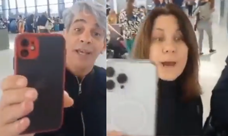 Escracharon a Pablo Echarri y Nancy Dupláa en un aeropuerto y estallaron de furia: Le creen a los boludos de TN Escracharon a Pablo Echarri y Nancy Dupláa en un aeropuerto y estallaron de furia: Le creen a los boludos de TN