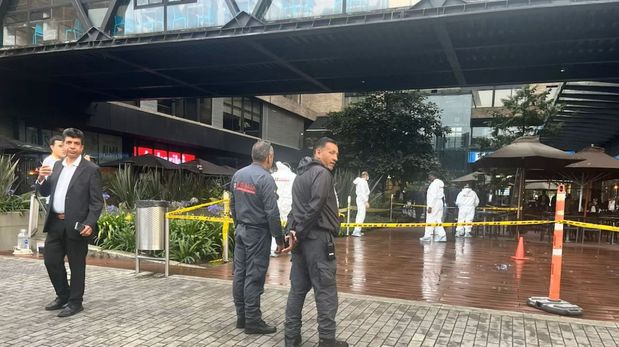 El lugar donde asesinaron en Bogotá al narco Carlos Yorelmy Duarte Díaz.