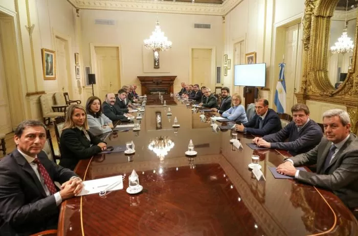 La última reunión de gobernadores en la Casa Rosada. 