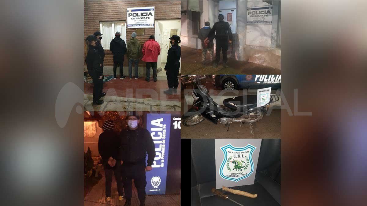 Imágenes de los distintos operativos de control realizados por la Policía.