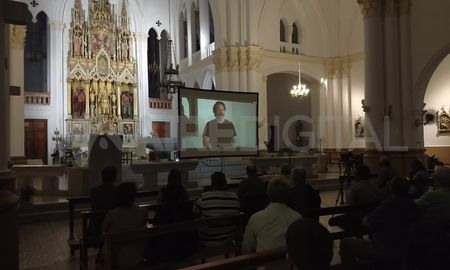 En la Basílica de Guadalupe se presentó un fragmento de la cinta, que dura una hora y 16 minutos. En la Basílica de Guadalupe se presentó un fragmento de la cinta, que dura una hora y 16 minutos.