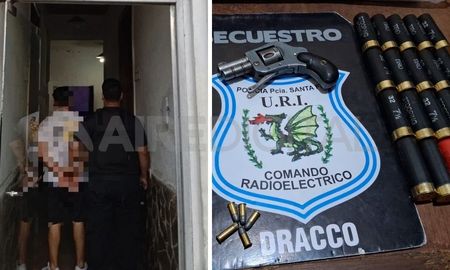 Santa Fe: la Policía detuvo a un hombre con un revólver y cartuchos de diferentes calibres Santa Fe: la Policía detuvo a un hombre con un revólver y cartuchos de diferentes calibres