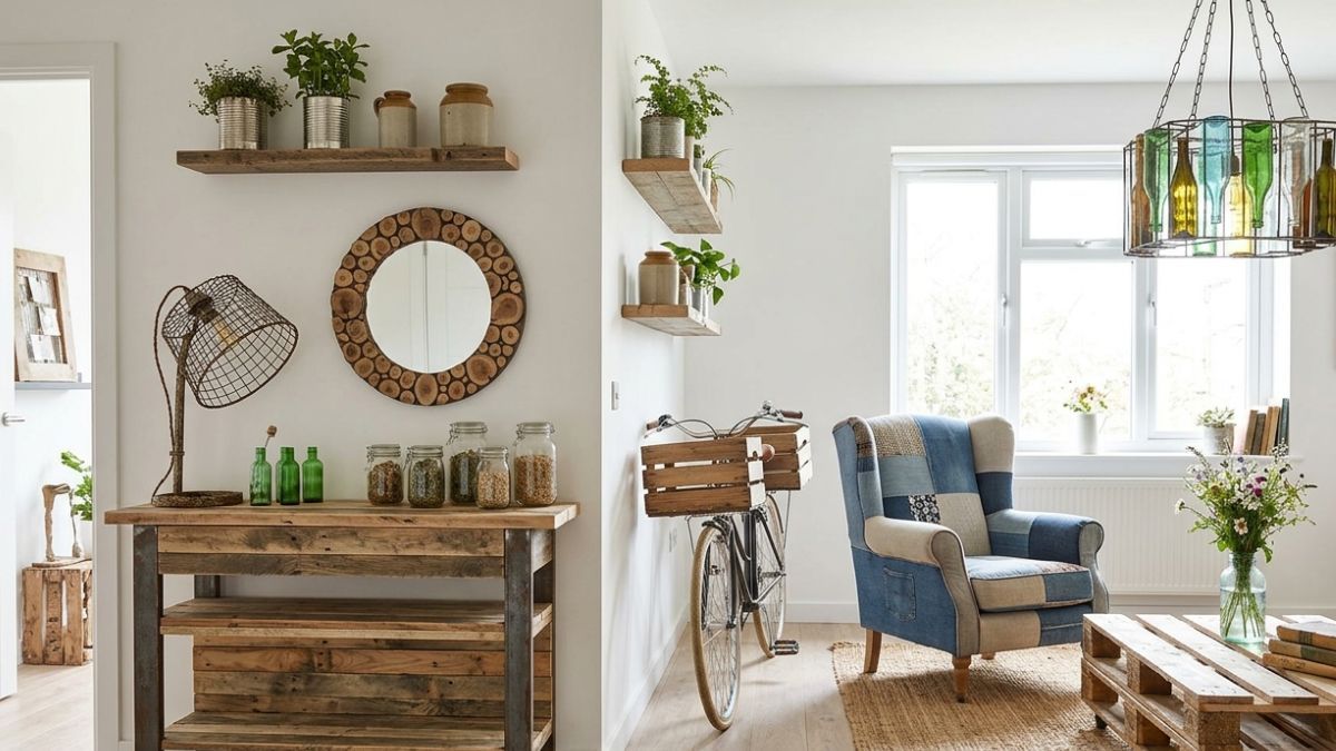 Cada vez más personas decoran sus hogares con materiales reciclados: la moda que crece en todo el mundo.