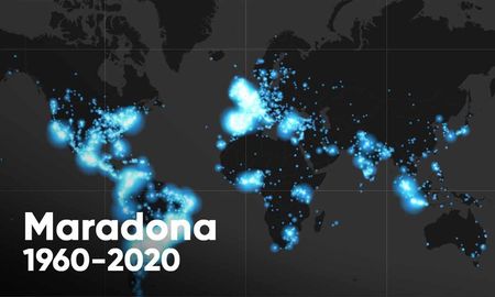 Más de cinco millones de mensajes en Twitter homenajearon al Diez Más de cinco millones de mensajes en Twitter homenajearon al Diez