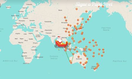 Seguí EN VIVO el recorrido de Papá Noel hasta llegar a la Argentina. Seguí EN VIVO el recorrido de Papá Noel hasta llegar a la Argentina.