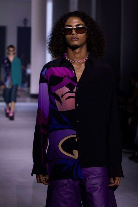 La cara de Batman estampada. 