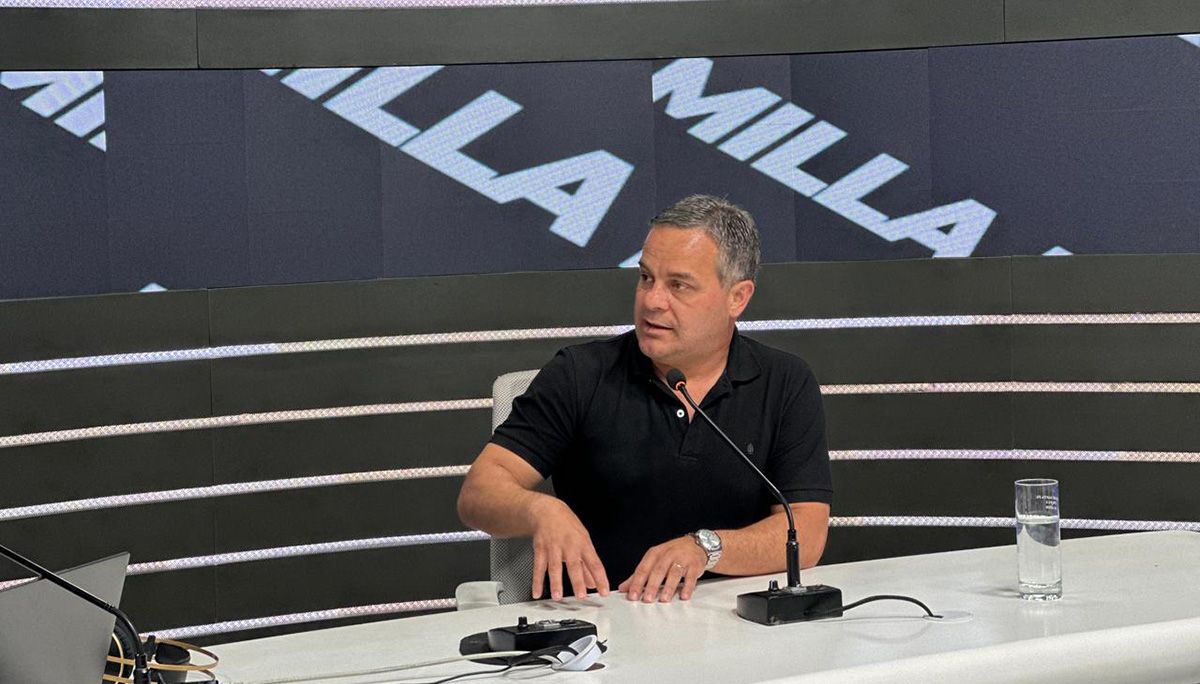Leandro Gonzalez, presidente del Ente Portuario de Santa Fe, en Milla Extra. Leandro Gonzalez, presidente del Ente Portuario de Santa Fe, en Milla Extra.