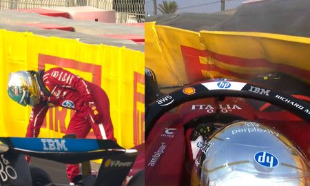 Lewis Hamilton perdió el control y terminó contra los muros en Yas Marina. Lewis Hamilton perdió el control y terminó contra los muros en Yas Marina.