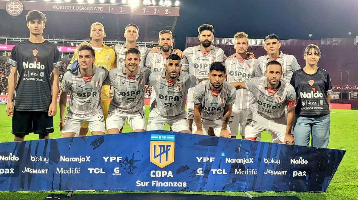El once de Unión contra Lanús. El once de Unión contra Lanús.