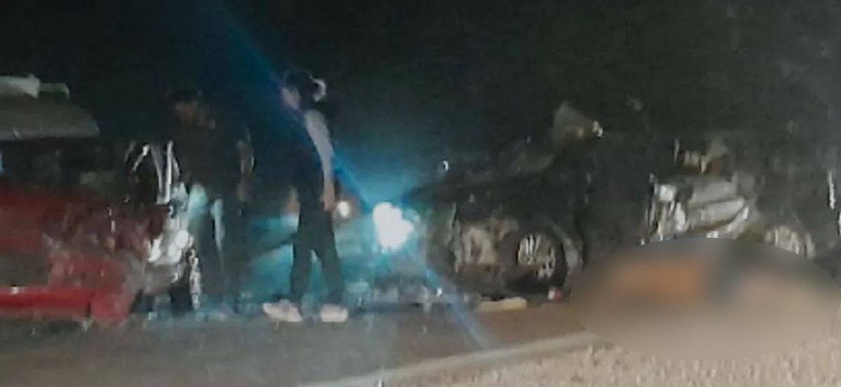 La Suran gris plomo de Huguito Flores quedó destruida. La Suran gris plomo de Huguito Flores quedó destruida.