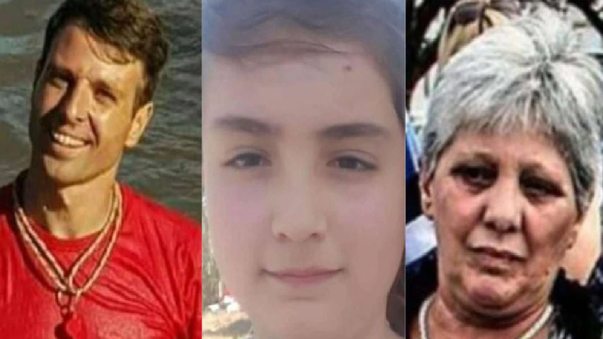 Germán Grottini, Ailén y Teresita Di Martino, las víctimas del triple homicidio en Ramallo.