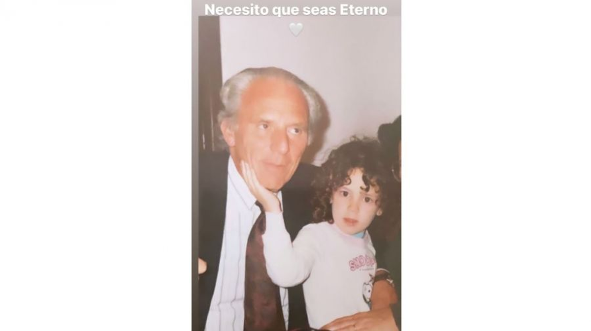 Paula Chaves pidi&oacute; por la salud de su abuelo.