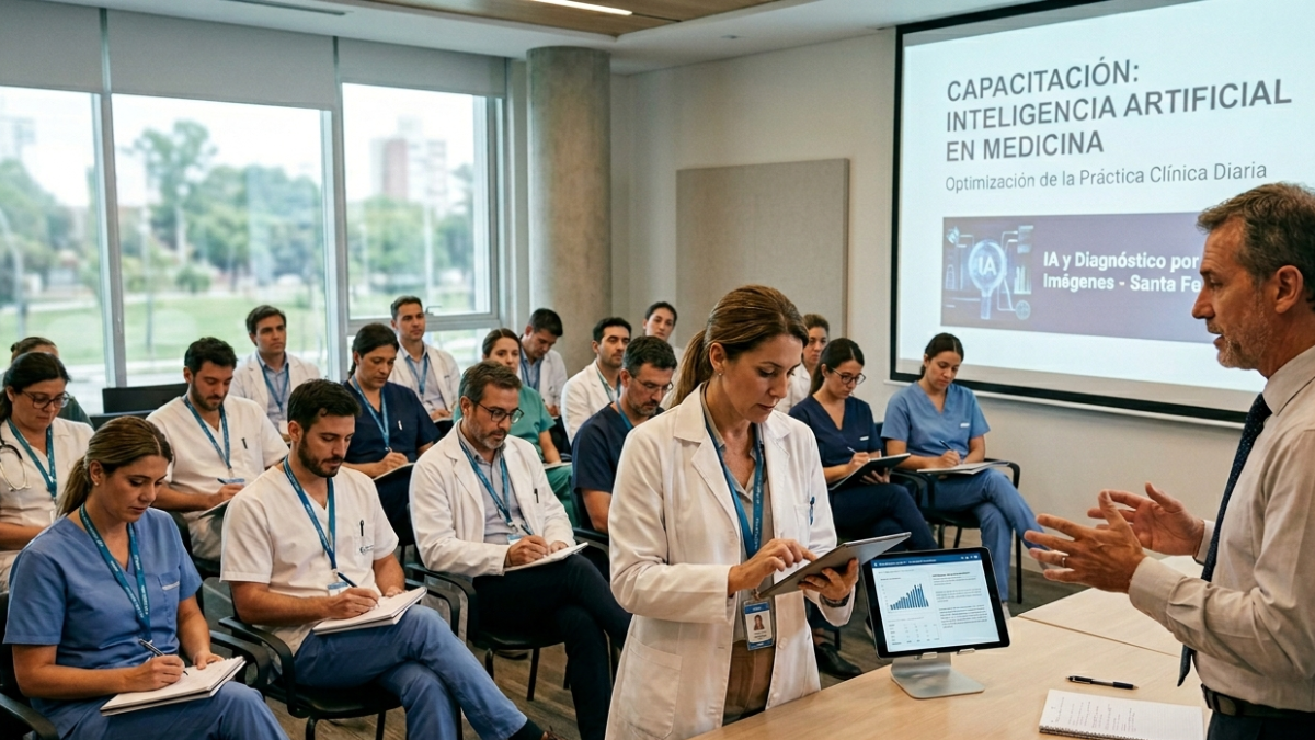 Inteligencia Artificial en Medicina: Capacitan a profesionales de la salud de Santa Fe para optimizar la práctica clínica diaria