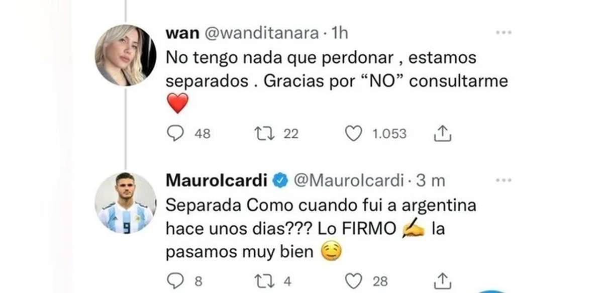 Los tweets polémicos de Wanda Nara.