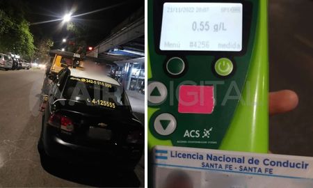 Dos conductores de taxis dieron positivo durante el fin de semana en Santa Fe.
