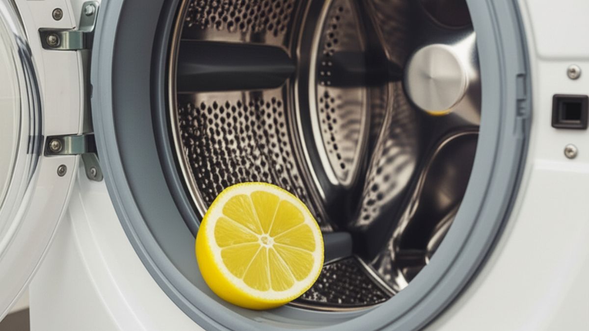 El truco con limón para el lavarropas.