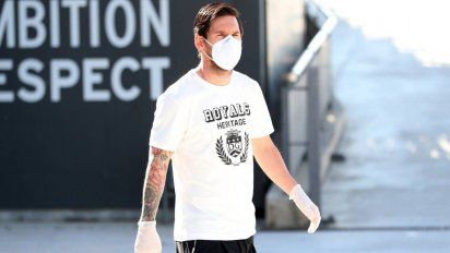 Messi se lesionó en un entrenamiento en el Barcelona