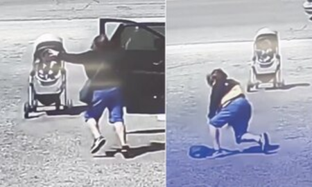 una mama solto el cochecito por un segundo y su bebe cayo 50 metros por una montana en austria una mama solto el cochecito por un segundo y su bebe cayo 50 metros por una montana en austria
