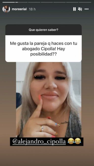 More Rial habló de la relación con su abogado. 